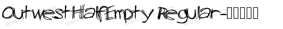 OutwestHalfEmpty Regular字体转换